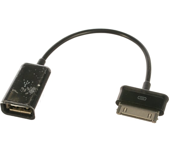 Кабель-переходник Cablexpert USB 2.0 OTG BM30pin/AM для планшетов Samsung 0.15м,черный, пакет A-OTG-AF30P-001