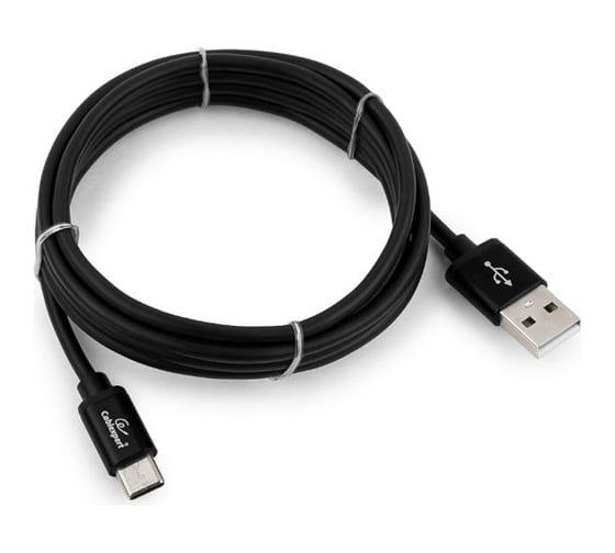 Кабель Cablexpert серия Silver USB 2.0 AM/Type-C, длина 1.8м, черный, блистер CC-S-USBC01Bk-1.8M