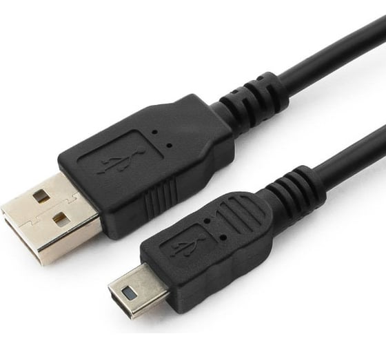 Кабель USB 2.0 Cablexpert USB AM/miniB 5P, мультиразъем, 1м, пакет CC-5PUSB2D-1M