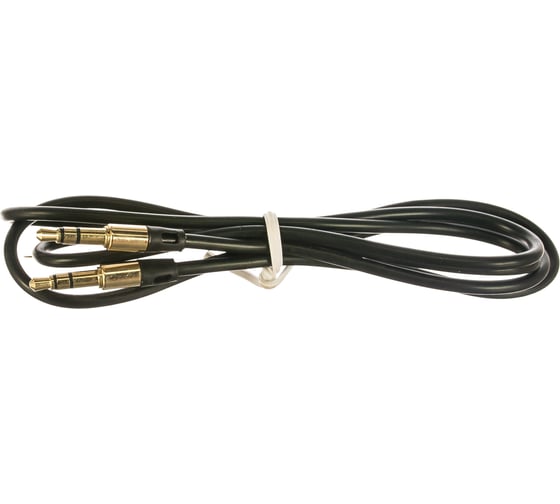 Аудио кабель Cablexpert Jack 3.5(M)/Jack 3.5(M), Mobile, 1м, черный, коробка CCAB-01-35MM-1MB