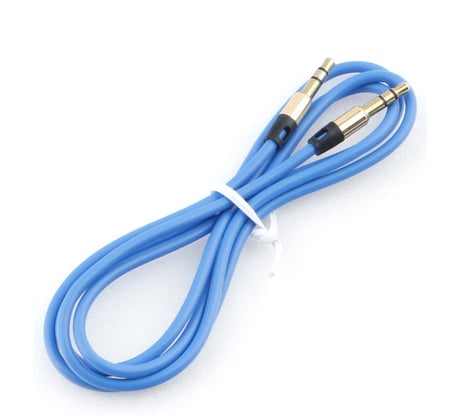 Аудио кабель Cablexpert Jack 3.5(M)/Jack 3.5(M), Mobile, 1м, синий, коробка CCAB-01-35MM-1MU