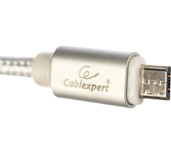 Кабель Cablexpert серия Ultra, USB 2.0 AM/microB, длина 1м, серебристый, блистер CC-U-mUSB02S-1M