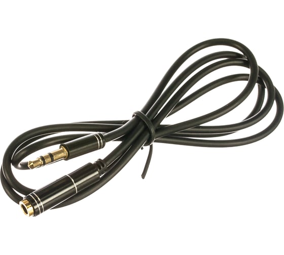 Кабель-удлинитель аудио Cablexpert Jack 3.5(M)/Jack 3.5(F), Mobile, 1м, черный, коробка CCAB-02-35MF-1MB