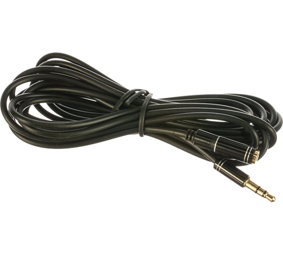 Кабель-удлинитель аудио Cablexper Jack 3.5(M)/Jack 3.5(F), Mobile, 3м, черный, коробка CCAB-02-35MF-3MB