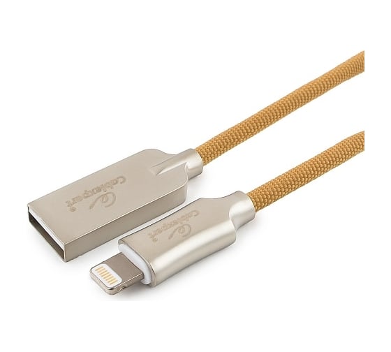 Кабель Cablexpert USB для Apple MFI AM/Lightning, длина 1 м, золотой, CC-P-APUSB02Gd-1M 1