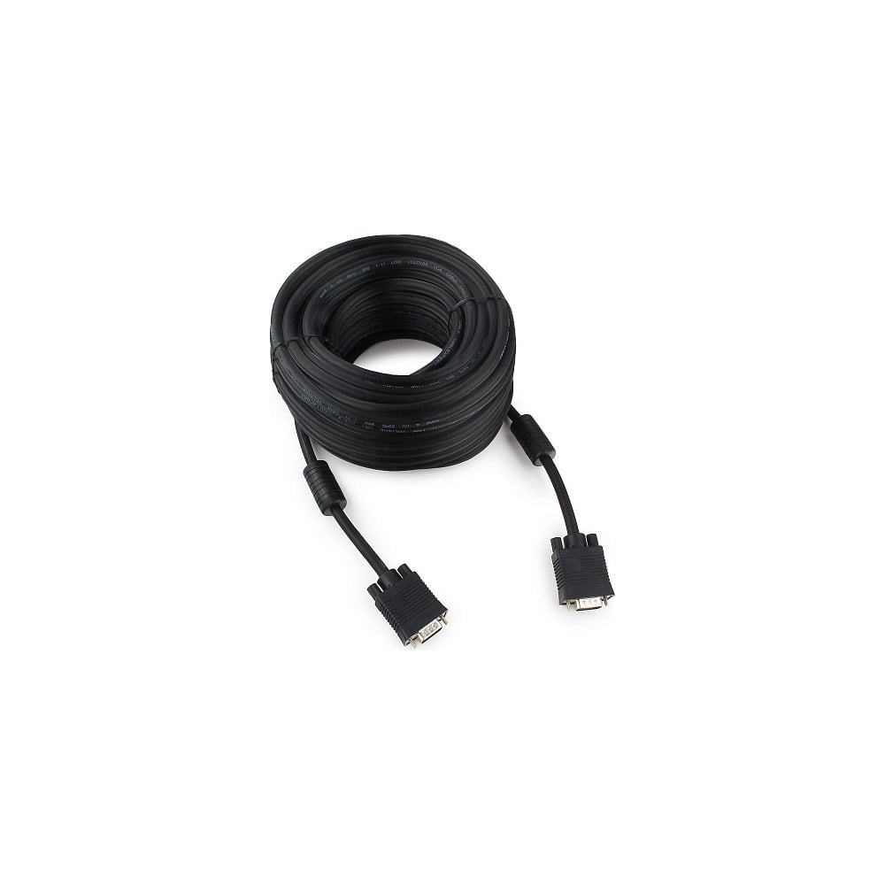 Кабель Cablexpert VGA Premium 15M/15M, 20 м, черный, CC-PPVGA-20M-B ...