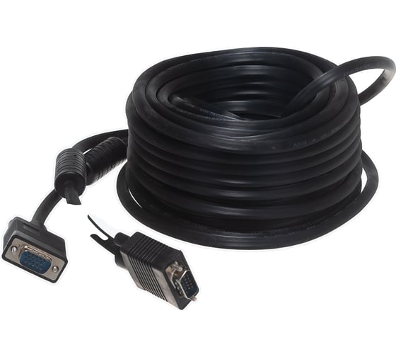 Кабель Cablexpert VGA Premium 15M/15M, 15 м, черный, CC-PPVGA-15M-B