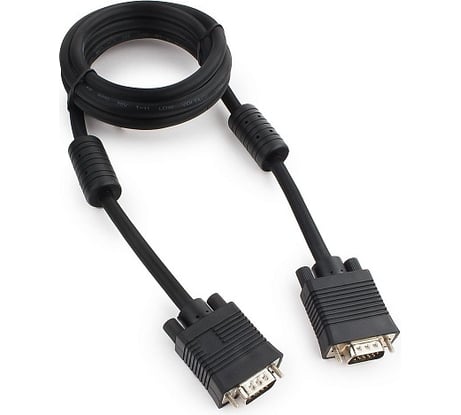 Кабель Cablexpert VGA Premium 15M/15M, 1.8 м, черный, CC-PPVGA-6B