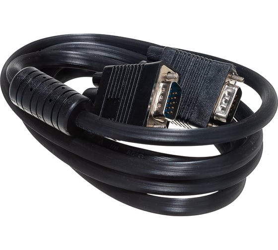 Кабель Cablexpert VGA Premium 15M/15M, 1.8 м, черный, CC-PPVGA-6B