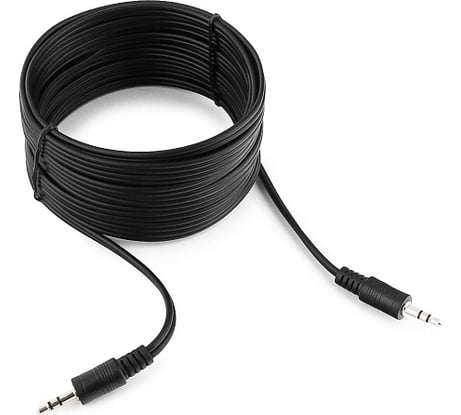 Кабель Cablexpert аудио Jack 3.5(M)/Jack 3.5(M), 3pin, 5м, черный, пакет CCA-404-5M