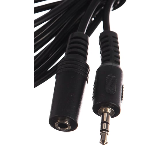Аудио кабель-удлинитель Cablexpert Jack 3.5(M)/Jack 3.5(F), 3м, черный, пакет CCA-423-3M