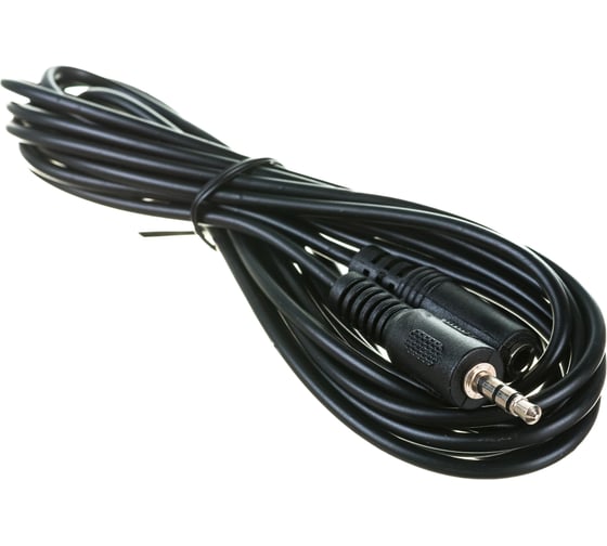 Аудио кабель-удлинитель Cablexpert Jack 3.5(M)/Jack 3.5(F), 3м, черный, пакет CCA-423-3M