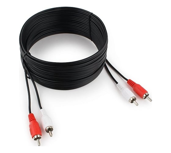 Аудио кабель Cablexpert 2xRCA / 2xRCA, 7.5 м, CCA-2R2R-7.5M