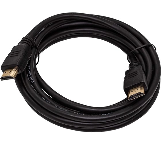 Кабель интерфейсный Filum HDMI 5 м., ver.2.0b, медь, черный,разъемы: HDMI A male-HDMI A male, пакет FL-C-HM-HM-5M