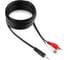 Аудио кабель Cablexpert Jack 3.5(M)/2xRCA, 5м, черный, пакет CCA-458-5M 1