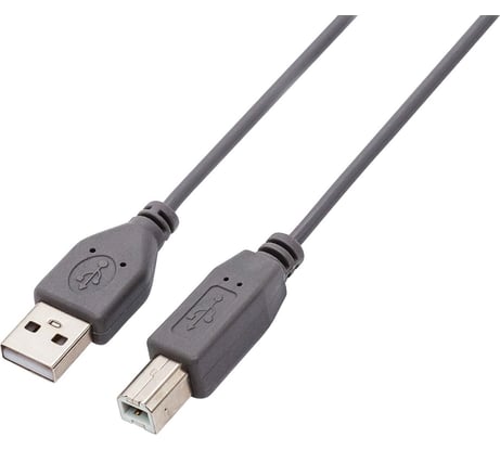 Кабель интерфейсный Filum USB 2.0 1.8 м., серый, разъемы: USB A male-USB B male, пакет FL-C-U2-AM-BM-1.8M