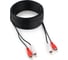 Аудио кабель Cablexpert 2xRCA/2xRCA, 15м, черный, пакет CCA-2R2R-15M 1