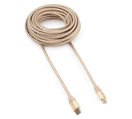 Кабель Cablexpert, HDMI, 10 м, v1.4 M/M, золотой, CC-G-HDMI03-10M 1