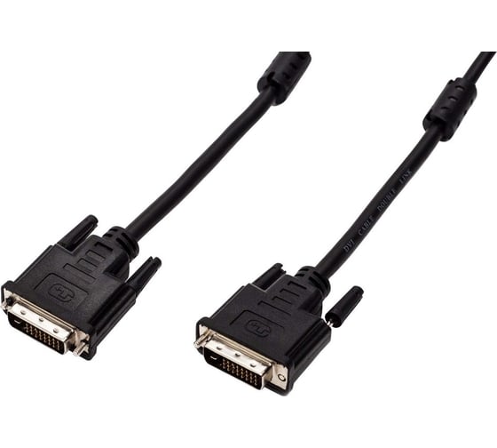 Кабель интерфейсный Filum 1.8 м., медь, черный, разъемы: DVI-D double link male- DVI-D double link male, пакет FL-C-DVID2M-DVID2M-1.8M 1