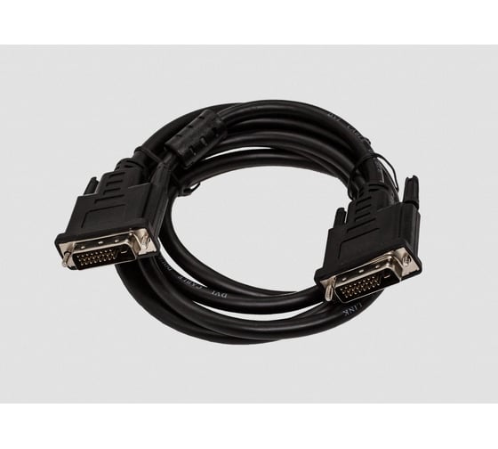 Кабель интерфейсный Filum 1.8 м., медь, черный, разъемы: DVI-D double link male- DVI-D double link male, пакет FL-C-DVID2M-DVID2M-1.8M