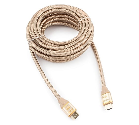 Кабель Cablexpert HDMI 7.5 м, v1.4 M/M, золотой, CC-G-HDMI03-7.5M
