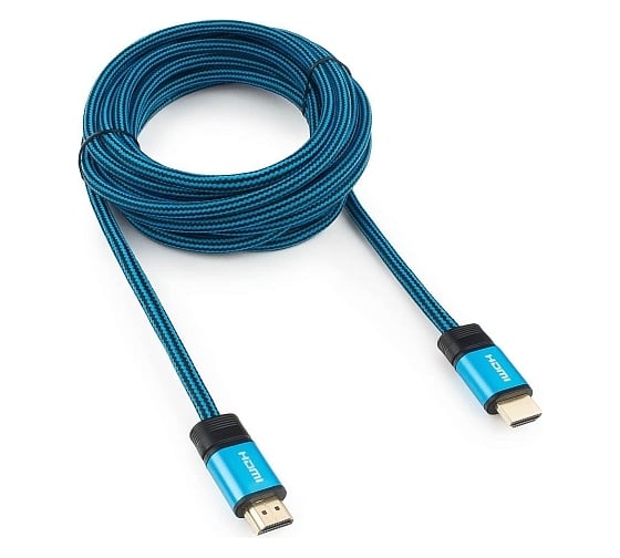 Кабель Cablexpert HDMI 4.5 м, v1.4 M/M, синий, CC-G-HDMI01-4.5M 1
