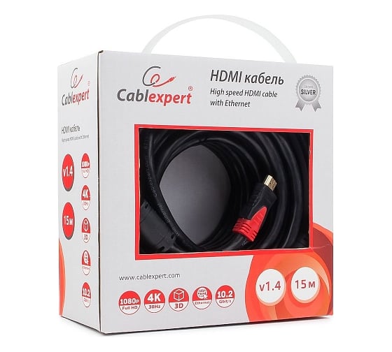 Кабель Cablexpert HDMI длина 15 м, v1.4 M/M, CC-S-HDMI03-15M