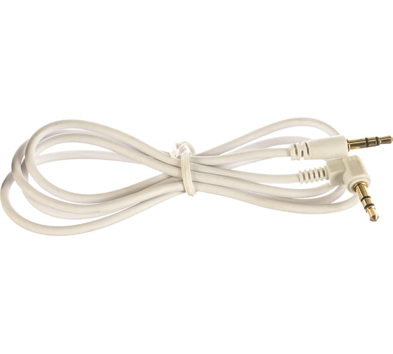 Аудио кабель Cablexpert Jack 3.5(M)/Jack 3.5(M), угловой, белый, 1м, коробка CCAB-01-35MML-1MW