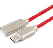 Кабель USB 2.0 Cablexpert, AM/Type-C, длина 1м, красный CC-P-USBC02R-1M