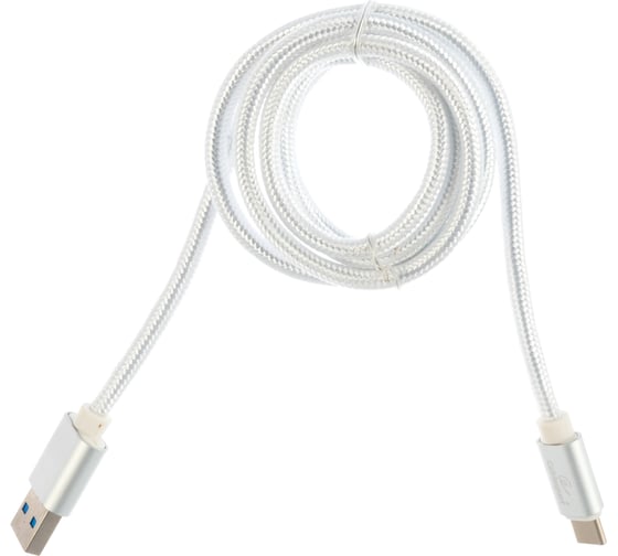 Кабель USB 3.0 Cablexpert, AM/Type-C, длина 1м, серебро CC-P-USBC03S-1M