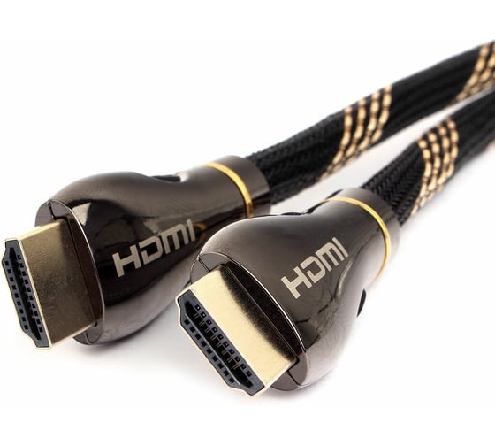 Кабель HDMI Cablexpert, v2.1, 8K, 19M/19M, 1.5м, медь, позол.разъемы, экран, оплетка, черный CCP-HDMI8K-1.5M