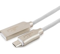 Кабель USB Cablexpert USB 2.0 AM/microB, длина 1м, белый CC-P-mUSB02W-1M