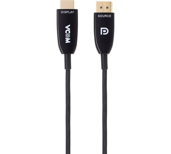 Активный оптический кабель VCOM DisplayPort 1.2v - HDMI 2.0v 15m D3752B-15.0