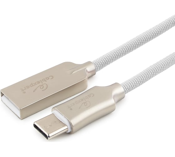Кабель USB Cablexpert USB 2.0 AM/Type-C, длина 1м, белый CC-P-USBC02W-1M 1