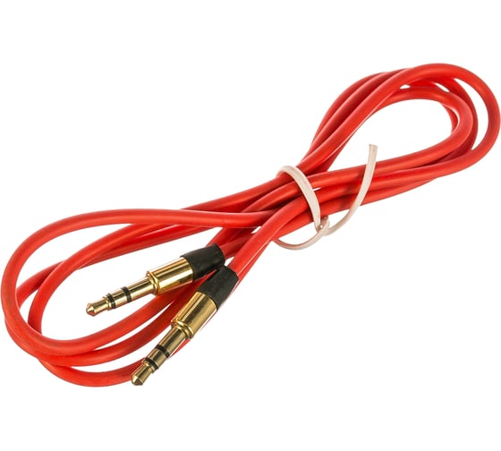 Аудио кабель Cablexpert Jack 3.5/Jack 3.5, 1м, красный CCA-3.5MM-1R 1