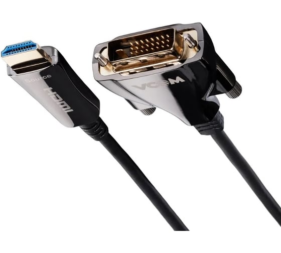 Активный оптический кабель VCOM HDMI M - DVI M 15m D3741D-15.0