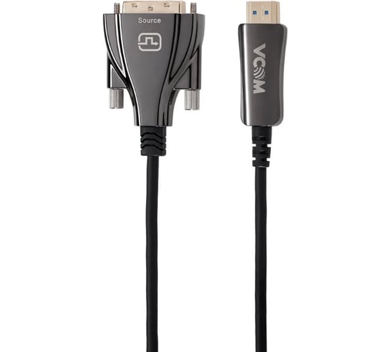 Активный оптический кабель VCOM HDMI M - DVI M 15m D3741D-15.0