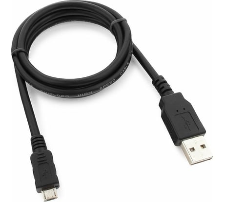 Кабель Cablexpert USB 2.0, мультиразъем USB A, AM/microB, 5P, 1м, пакет CC-mUSB2D-1M
