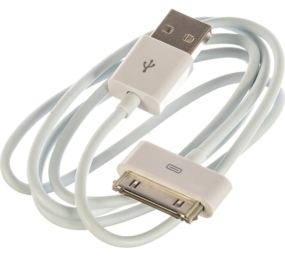 Кабель Cablexpert USB, AM/Apple для iPhone/iPod/iPad, 1м, белый пакет CC-USB-AP1MW