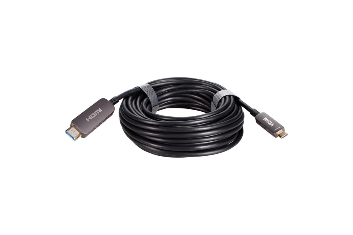 Активный оптический кабель VCOM USB TypeC - HDMI 2.0v 10m D3742CH-10.0 -  выгодная цена, отзывы, характеристики, фото - купить в Москве и РФ