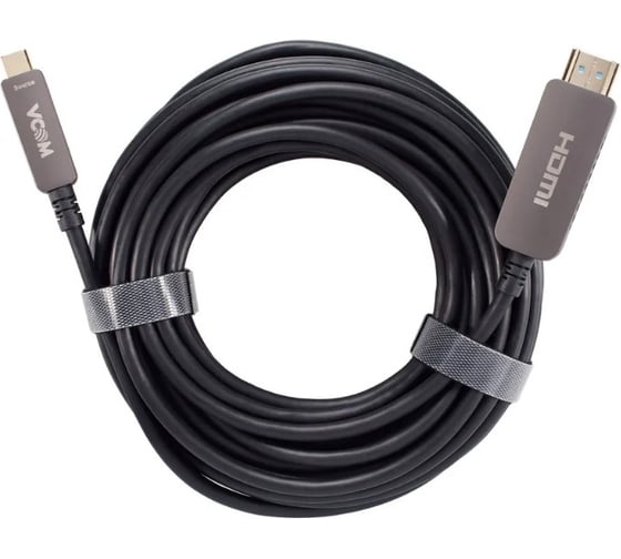 Активный оптический кабель VCOM USB TypeC - HDMI 2.0v 10m D3742CH-10.0