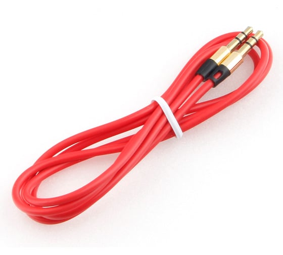 Кабель Cablexpert аудио, Jack 3.5(M)/Jack 3.5(M), Mobile, 1м, красный, коробка CCAB-01-35MM-1MR 1