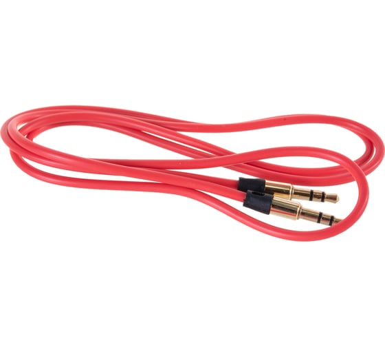 Кабель Cablexpert аудио, Jack 3.5(M)/Jack 3.5(M), Mobile, 1м, красный, коробка CCAB-01-35MM-1MR