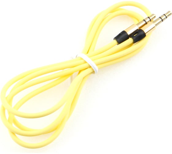 Кабель Cablexpert аудио, Jack 3.5(M)/Jack 3.5(M), Mobile, 1м, желтый, коробка CCAB-01-35MM-1MY