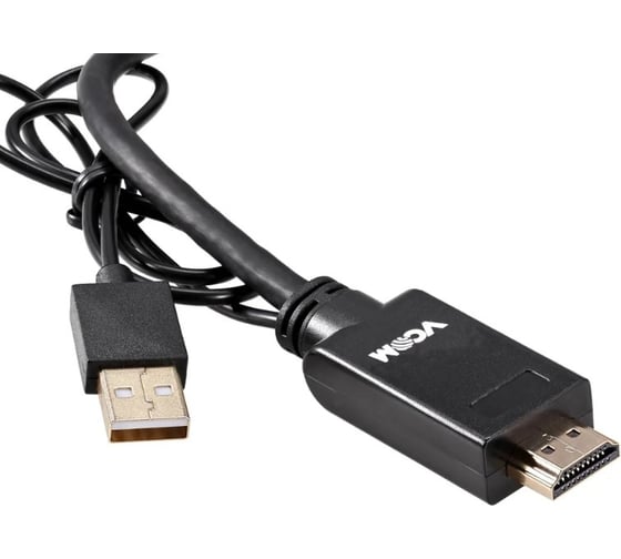 Кабель-переходник VCOM HDMI M +USB - DisplayPort F 0.15m 4K 60Hz CG599E-0.15M