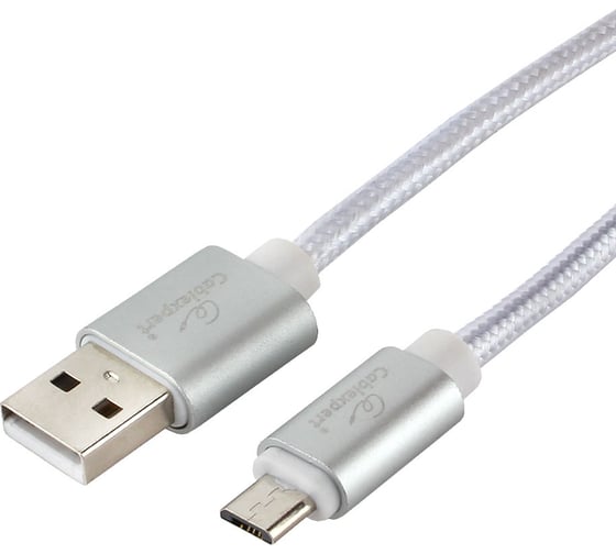 Кабель Cablexpert USB 2.0 AM/microB длина 1.8 м серебристый CC-U-mUSB01S-1.8M 1