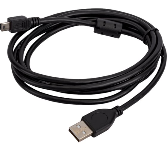 Кабель Cablexpert USB 2.0 Pro AM/miniBM 5P 1.8 м экран черный CCF-USB2-AM5P-6