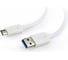 Кабель USB Cablexpert USB 3.0 AM/USB Type-C 1м белый пакет CCP-USB3-AMCM-1M-W 2