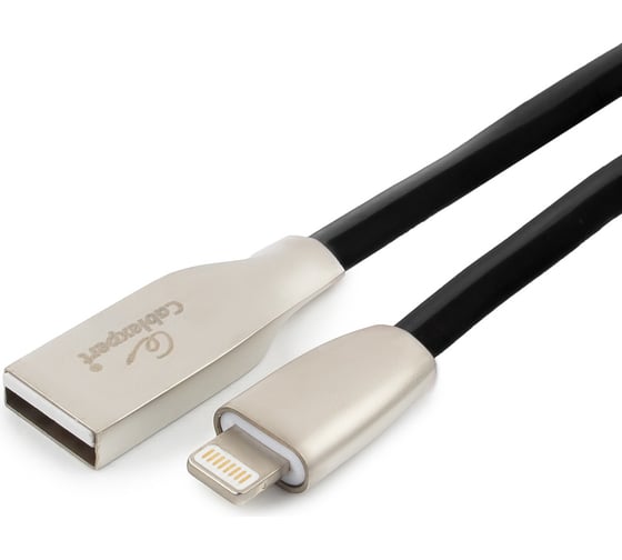 Кабель для Apple Cablexpert AM/Lightning, длина 0.5м, черный CC-G-APUSB01Bk-0.5M 1