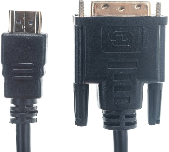 Кабель Cablexpert HDMI-DVI 0.5M 19M/19M single link медь, позол.разъемы, экран, черный CC-HDMI-DVI-0.5М